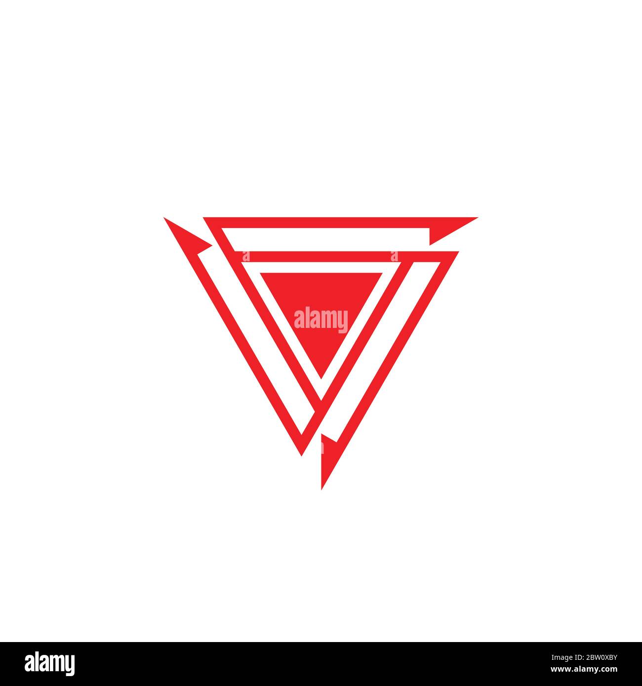 triangle geometric circle arrows logo vector Stock Vector Image & Art ...