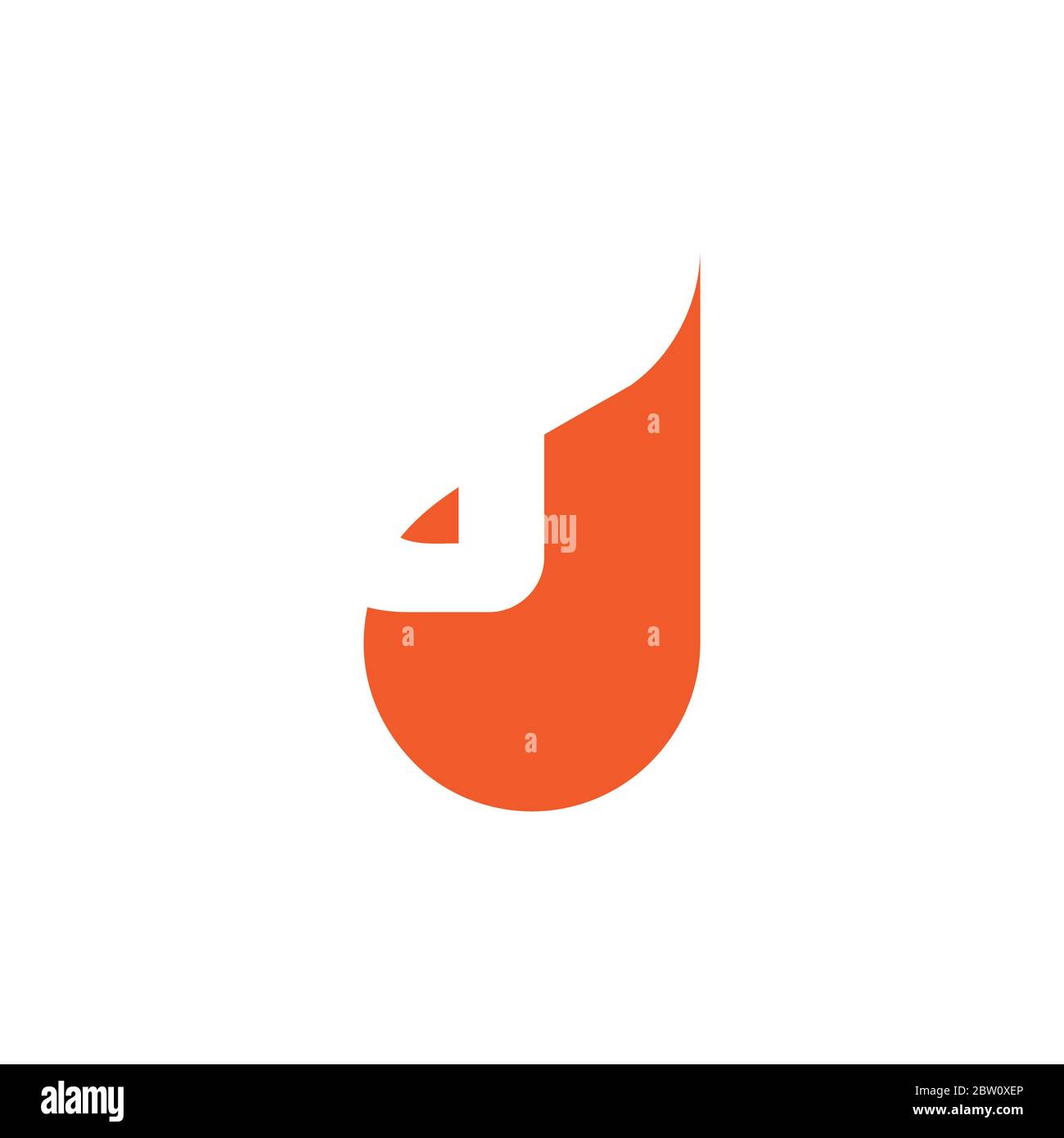 abstract letter dj simple geometric logo vector Stock Vector