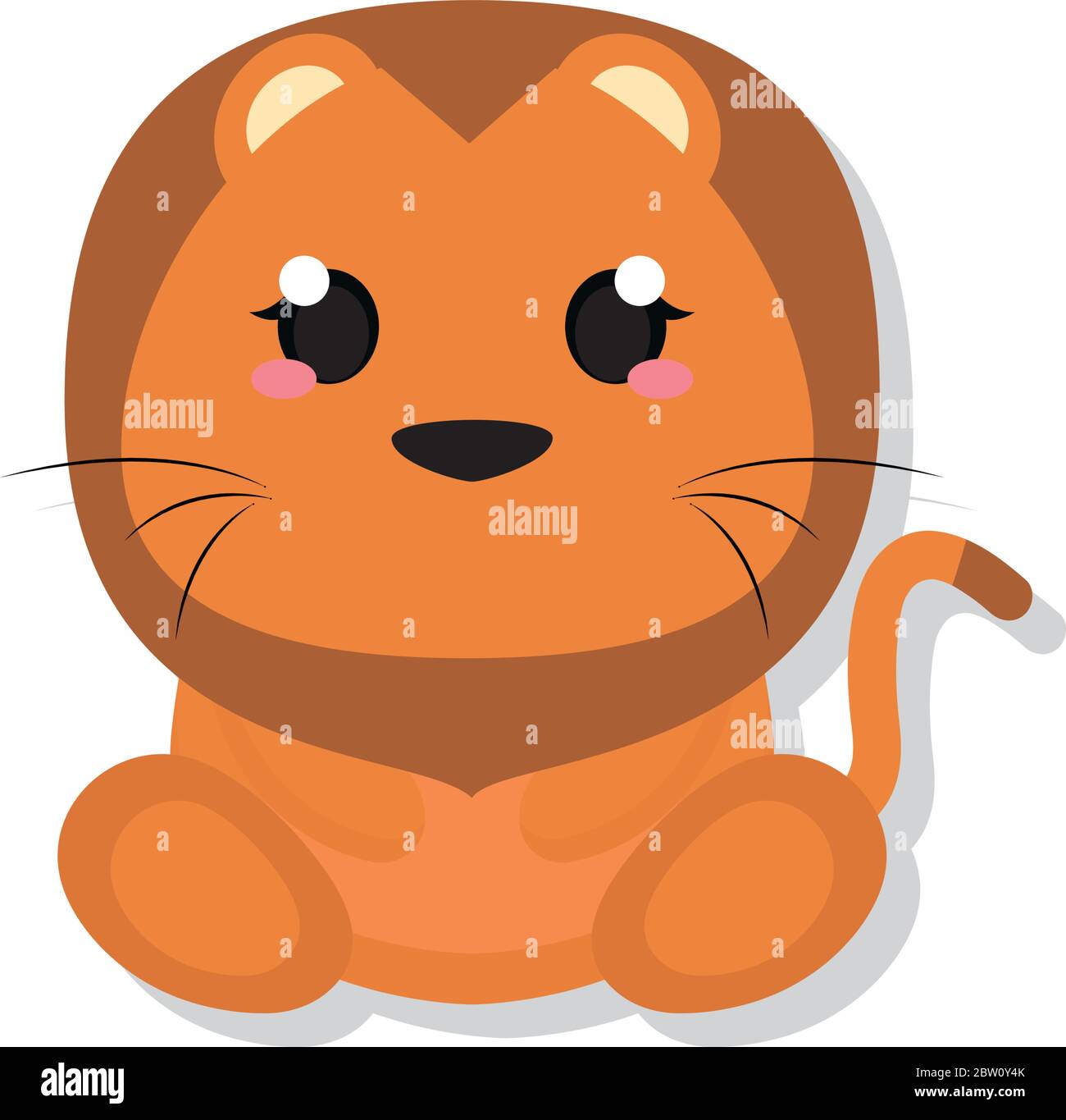 Isolated cute baby lion Stock Vector Image & Art - Alamy