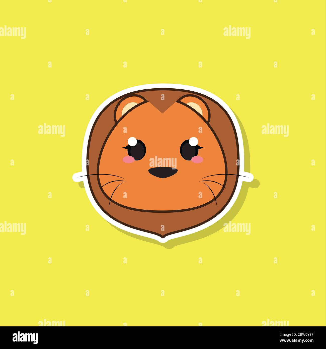 Isolated cute baby lion Stock Vector Image & Art - Alamy