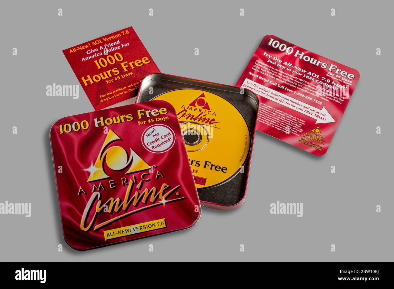 AOL 1000 Hours Free Internet Stock Photo Alamy