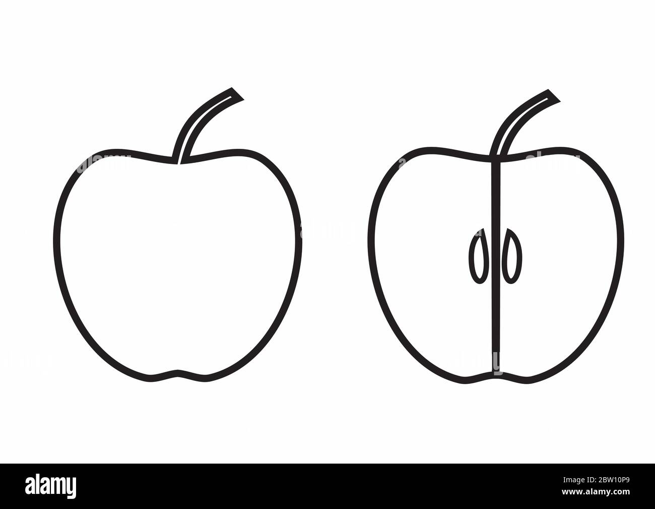 liver clipart black and white apple