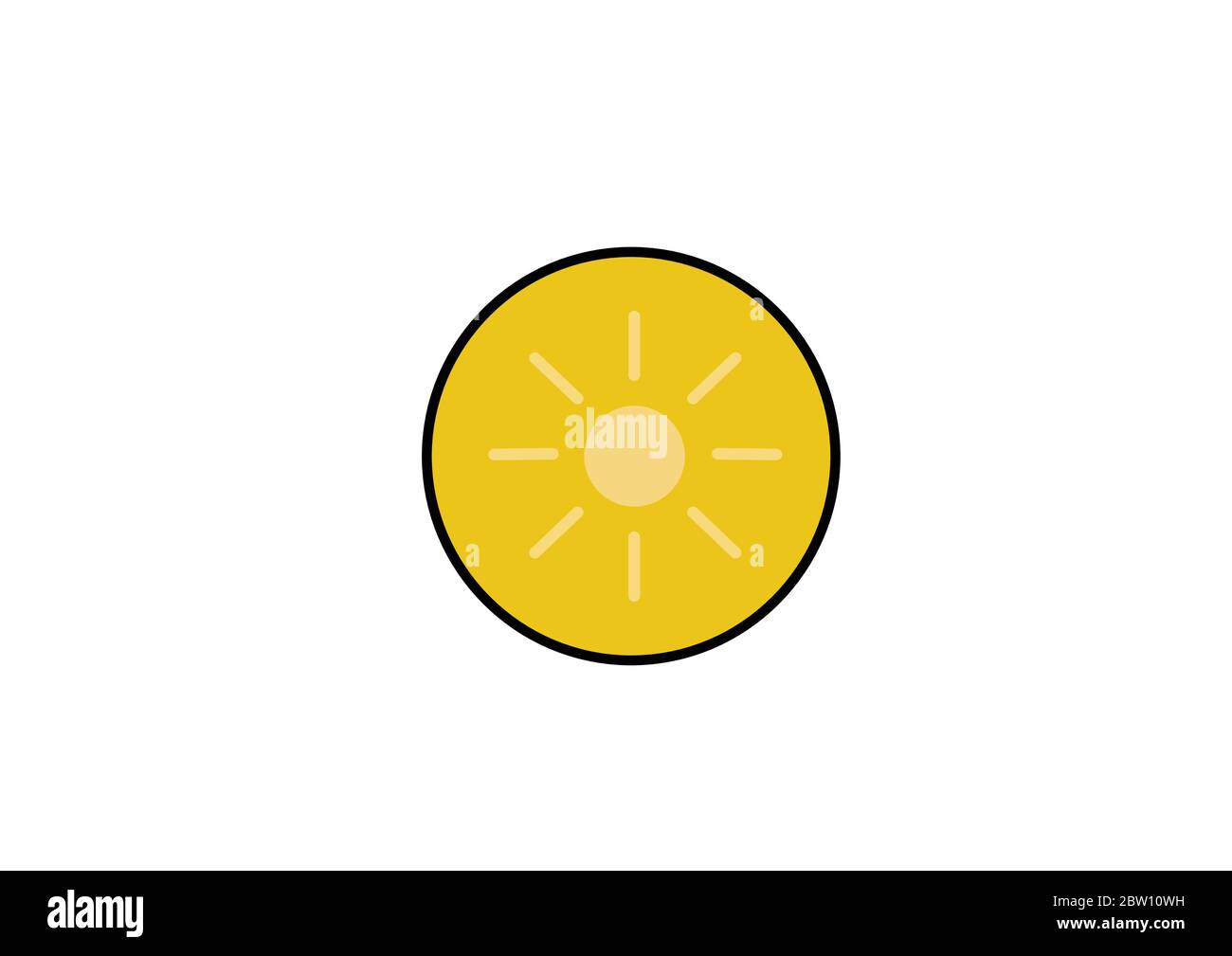 icon vector colorful one pineapple sliced Stock Vector