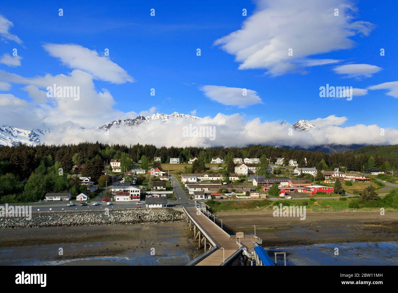 Port Chilkoot Dock, Haines, Lynn Canal, Alaska, USA Stock Photo Alamy