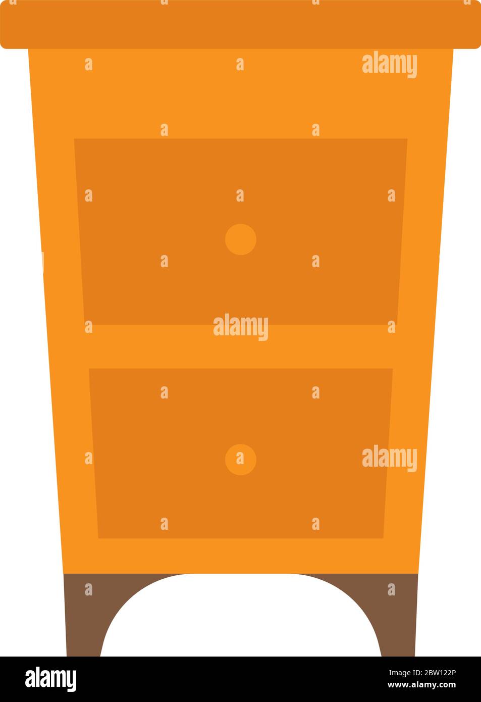 Isolated drawer desk icon Stock Vector