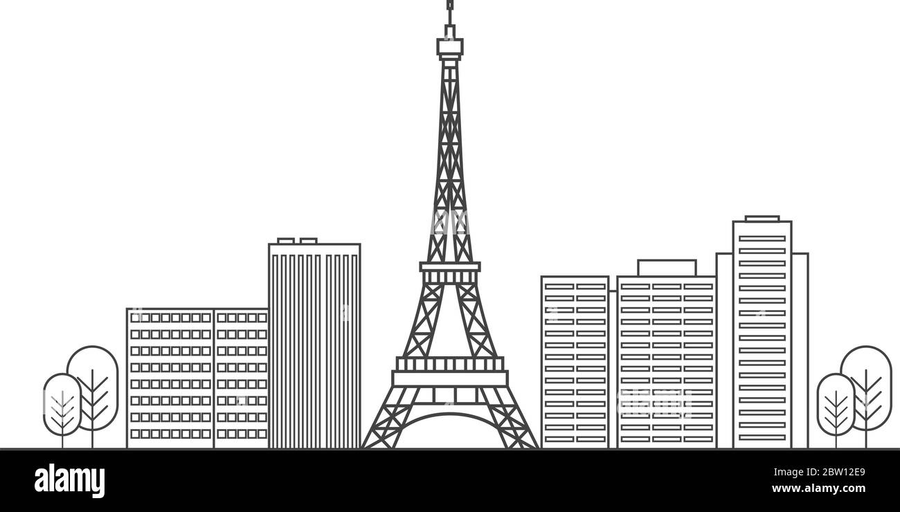 Digitally generated skyline Cut Out Stock Images & Pictures - Alamy