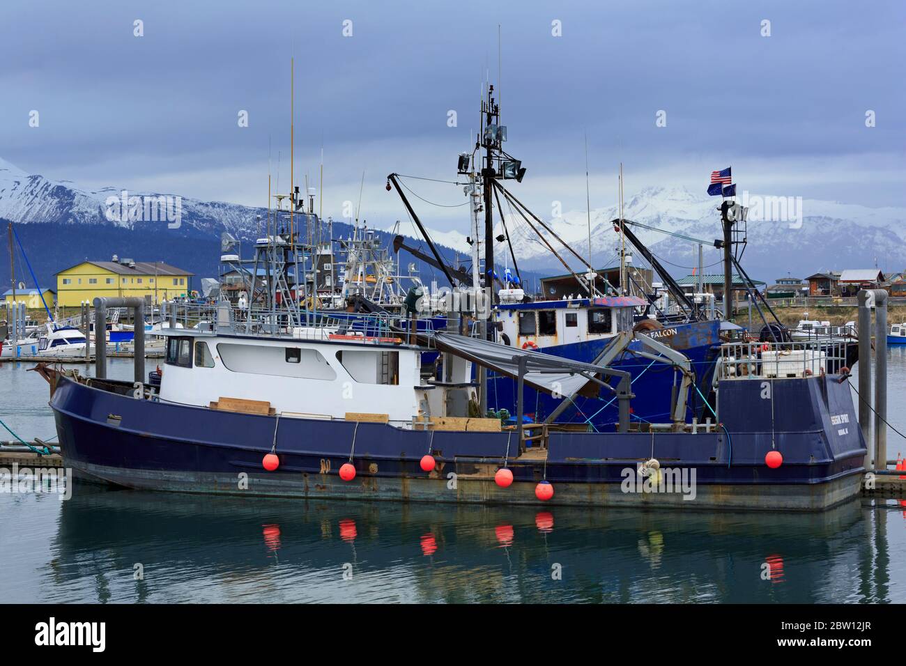 Fishing Boats, Homer Spit, Alaska, USA Stock Photo Alamy