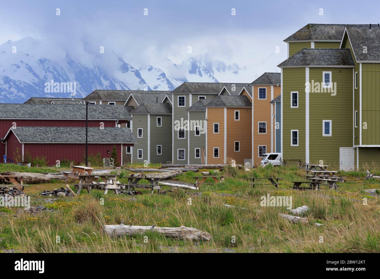 Land's End Resort, Homer Spit, Alaska, USA Stock Photo Alamy