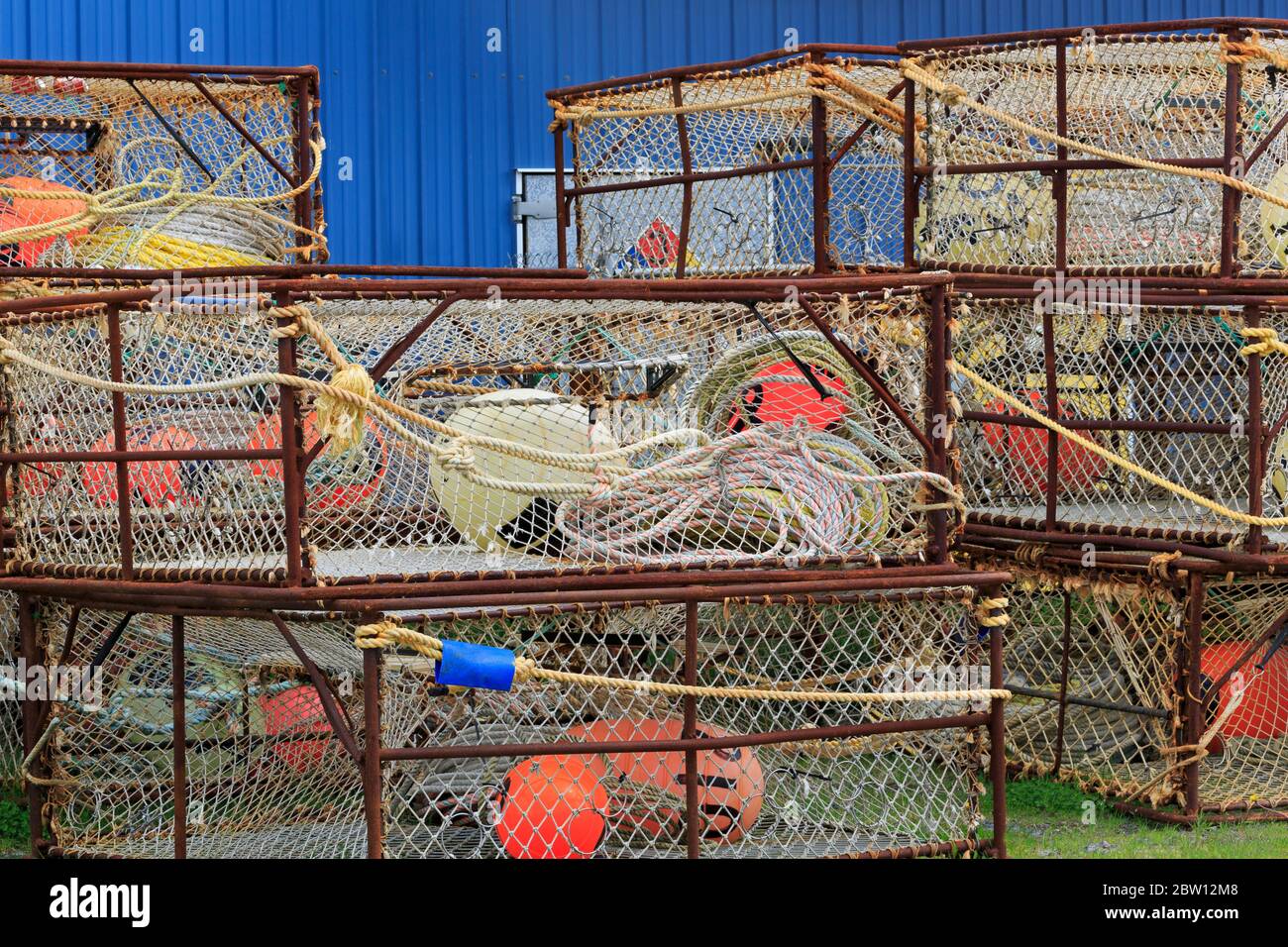 Crab Pots, Homer Spit, Alaska, USA Stock Photo Alamy