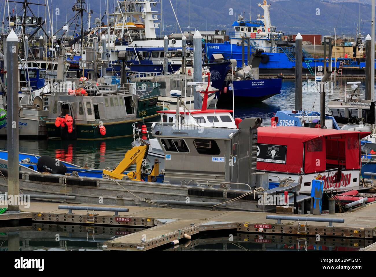 Fishing Boats, Homer, Alaska, USA Stock Photo Alamy