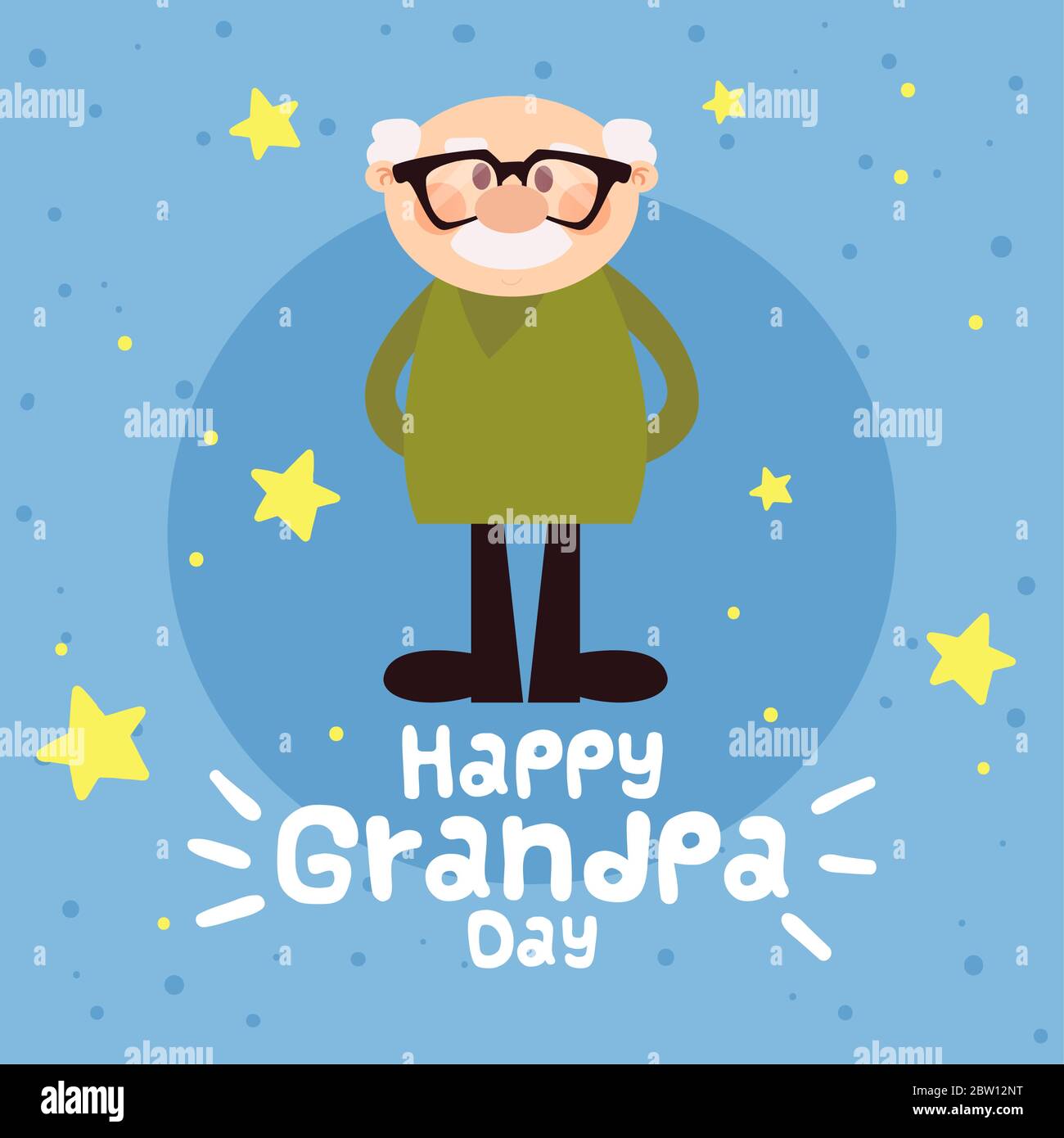 Download Happy Grandpa Day Card Stock Vector Image Art Alamy