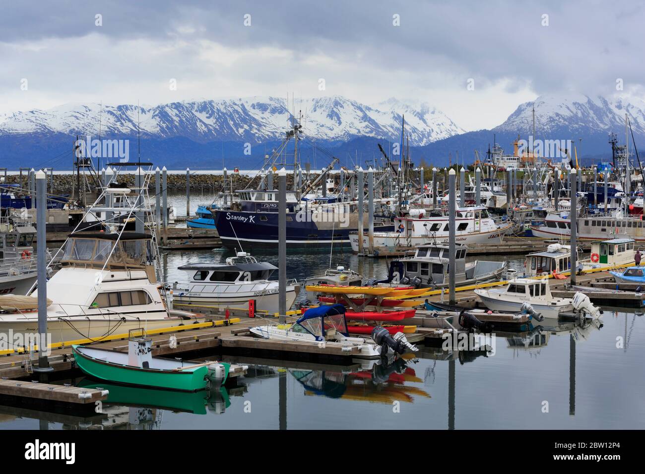 Fishing Boats, Homer, Alaska, USA Stock Photo Alamy