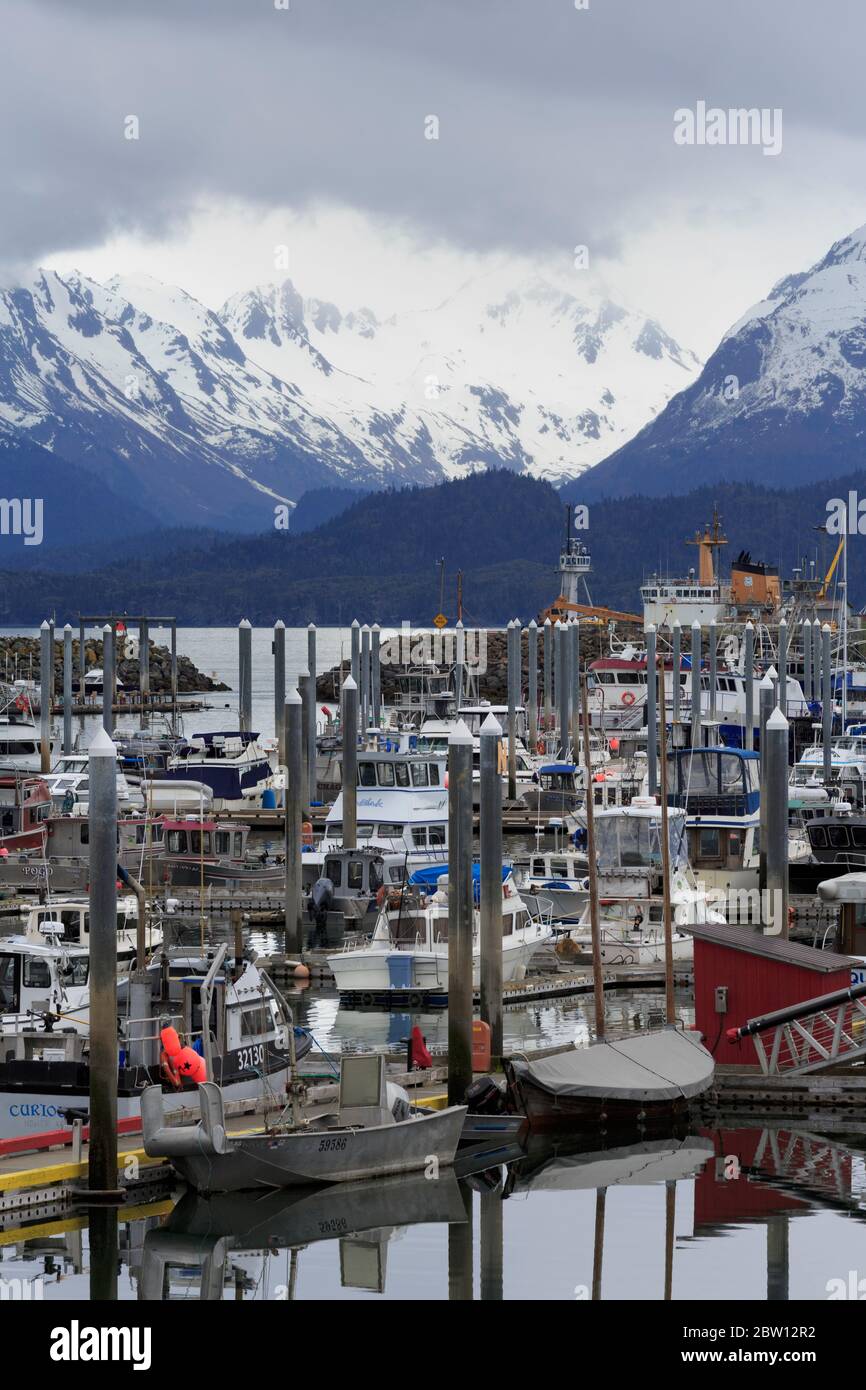 Fishing Boats, Homer, Alaska, USA Stock Photo Alamy