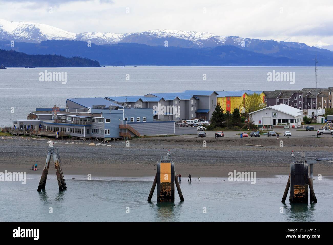 Lands End Resort, Homer Spit, Alaska, USA Stock Photo Alamy