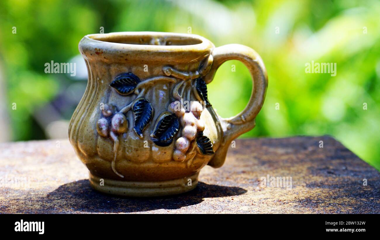 Ceramic handicraft cups Stock Photo Alamy
