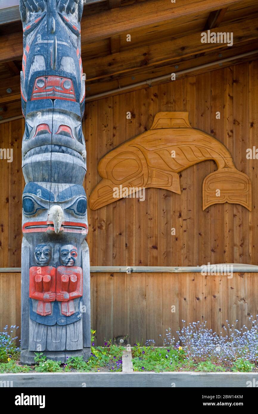 Clan House & Totem Pole, Icy Strait Point, Hoonah City, Chichagof