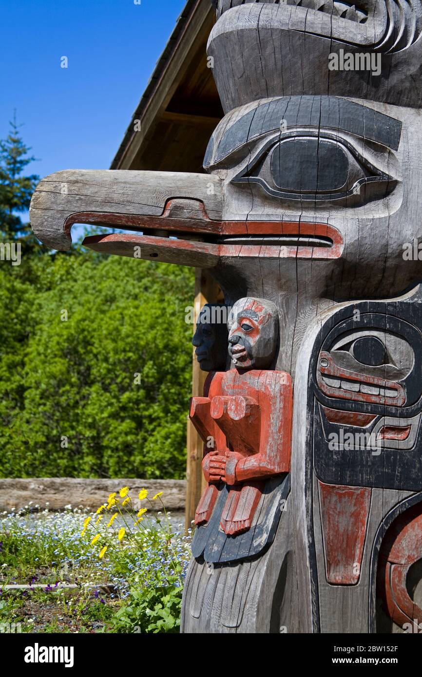 Totem Pole at Icy Strait Point Cultural Center, Hoonah City, Chichagof