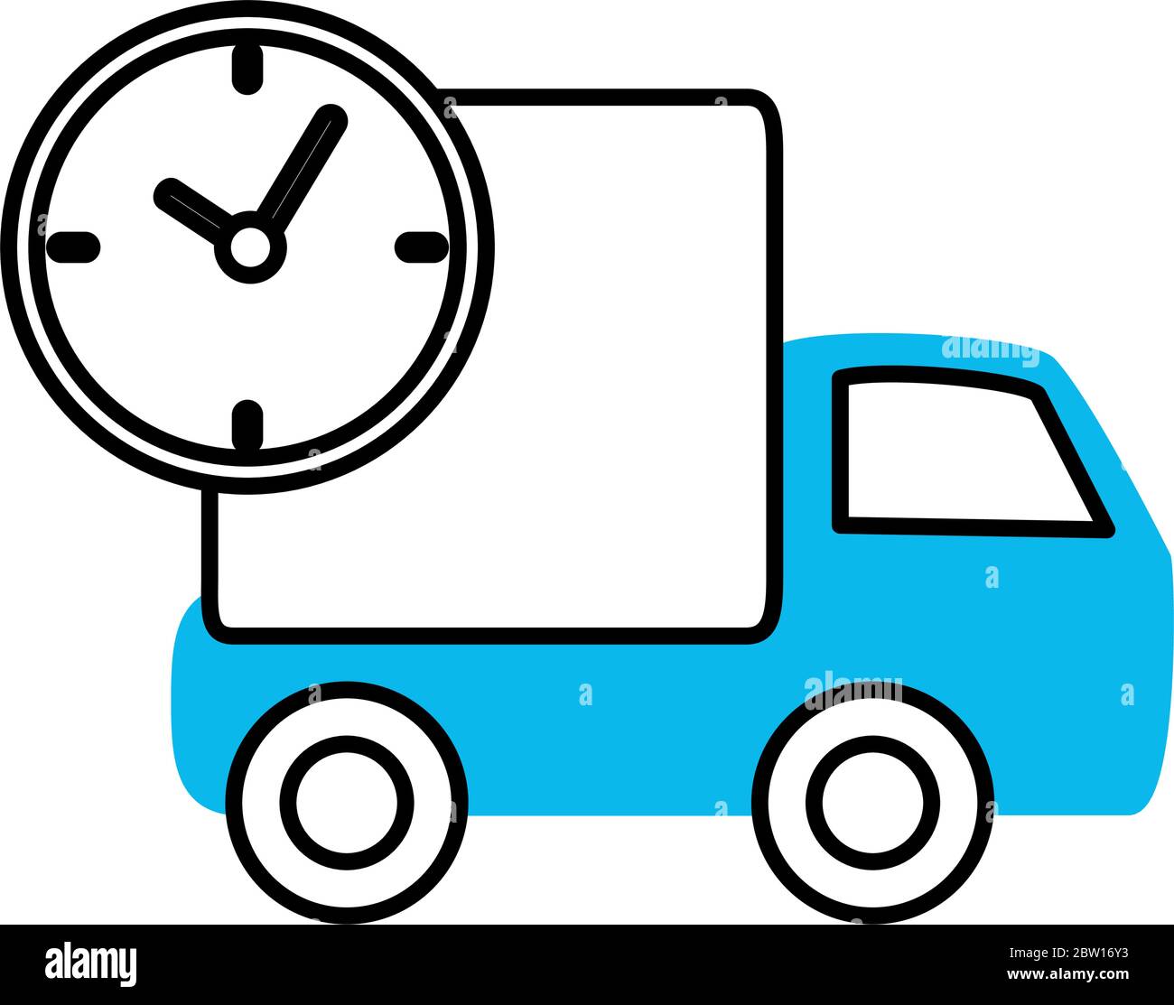 truck speed service mobile marketing and e-commerce vector illustration ...