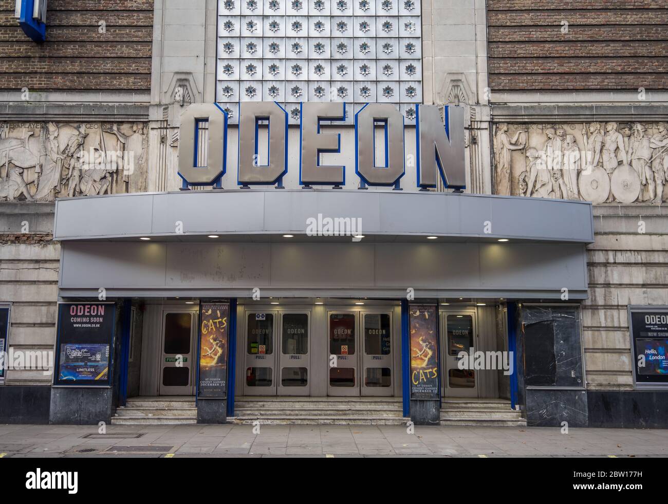 Outside of Odeon Cinema in Covent Garden, Shaftesbury Avenue. London Stock Photo