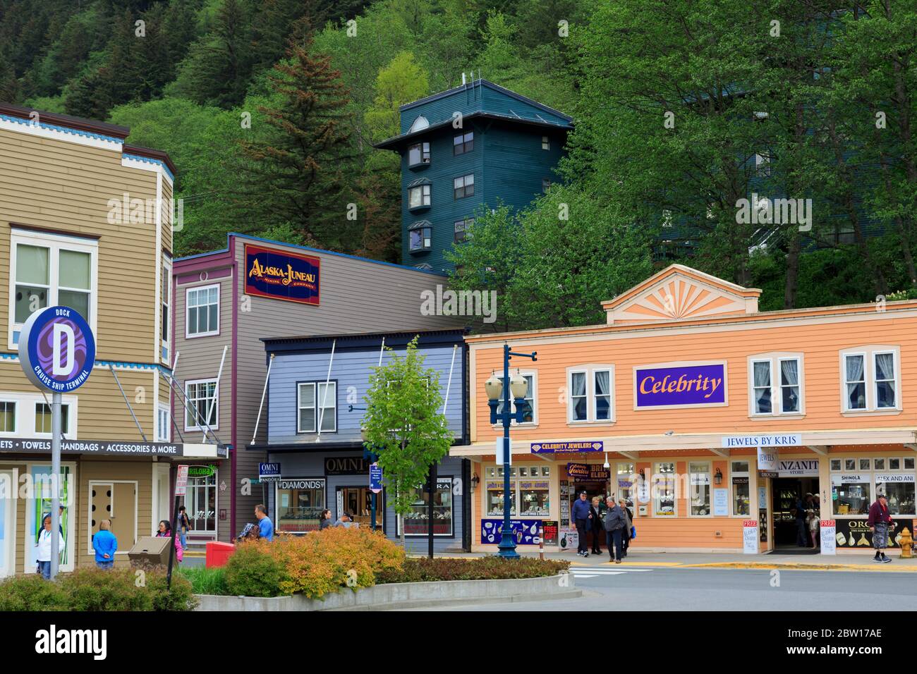 Stores, Juneau, Alaska, USA Stock Photo Alamy
