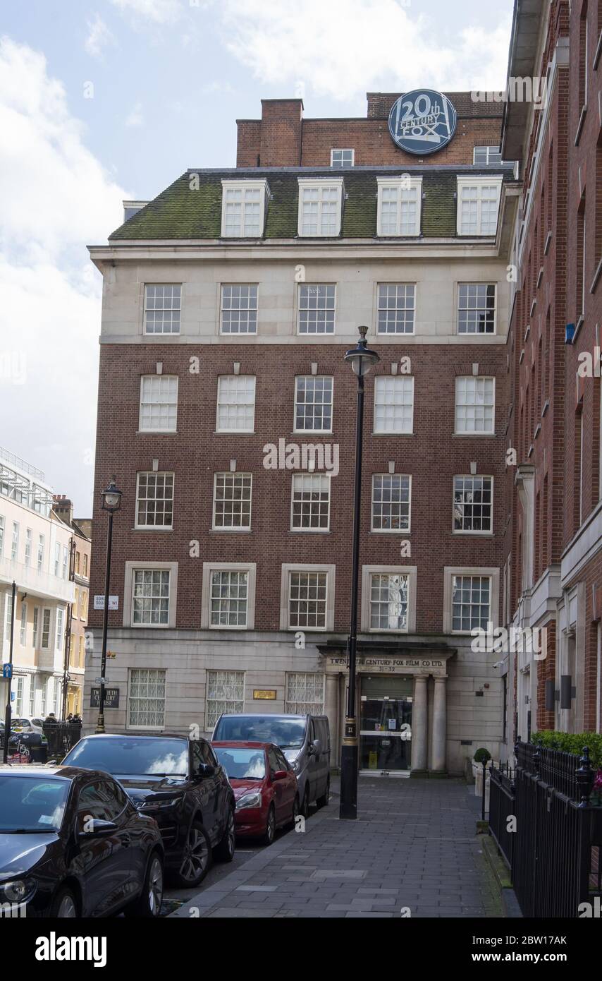 20th Century Fox Film building on Soho Square. London Stock Photo