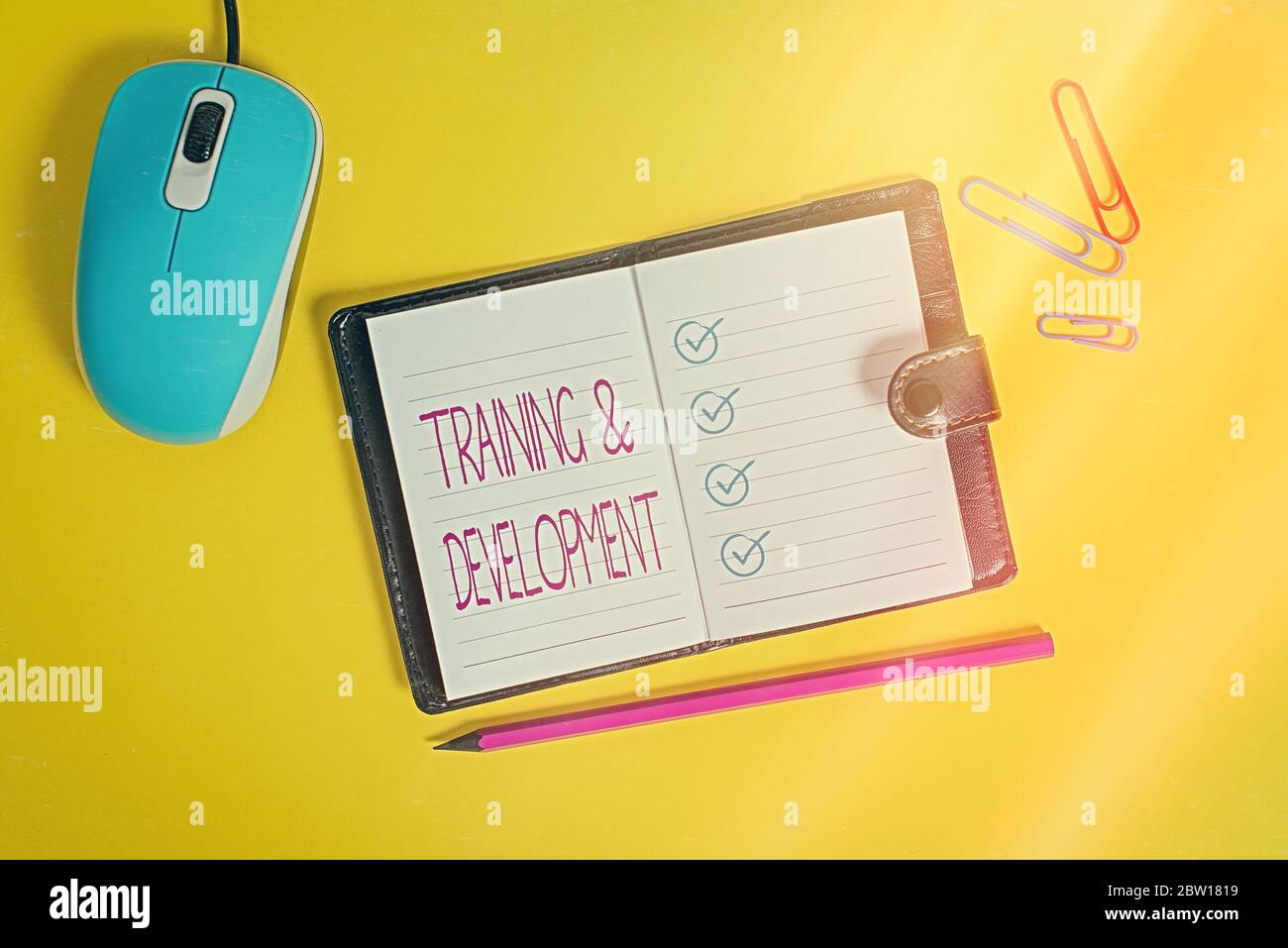 Writing note showing Training And Development. Business concept for ...