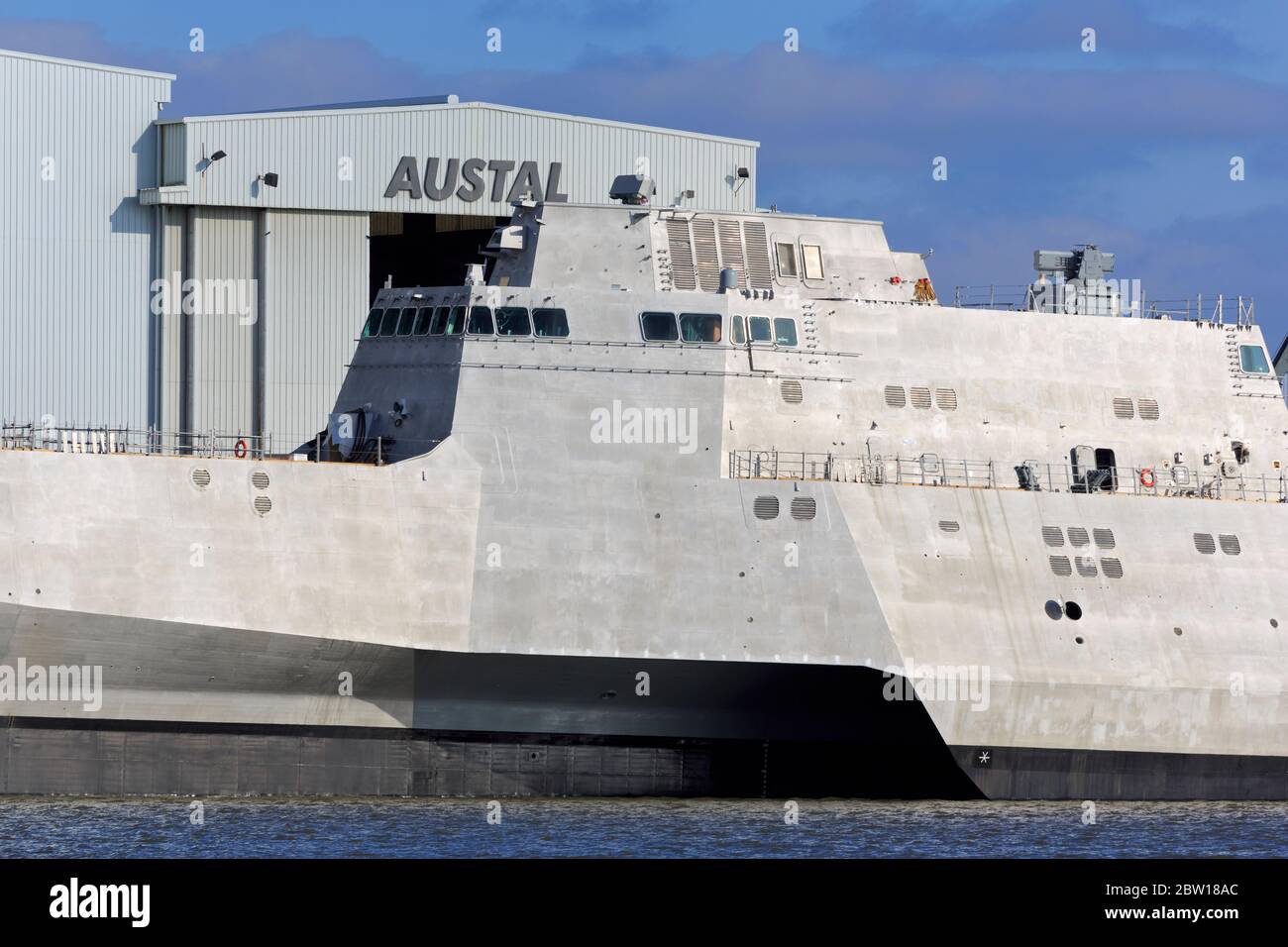 Austal Shipyard, Mobile, Alabama, USA Stock Photo