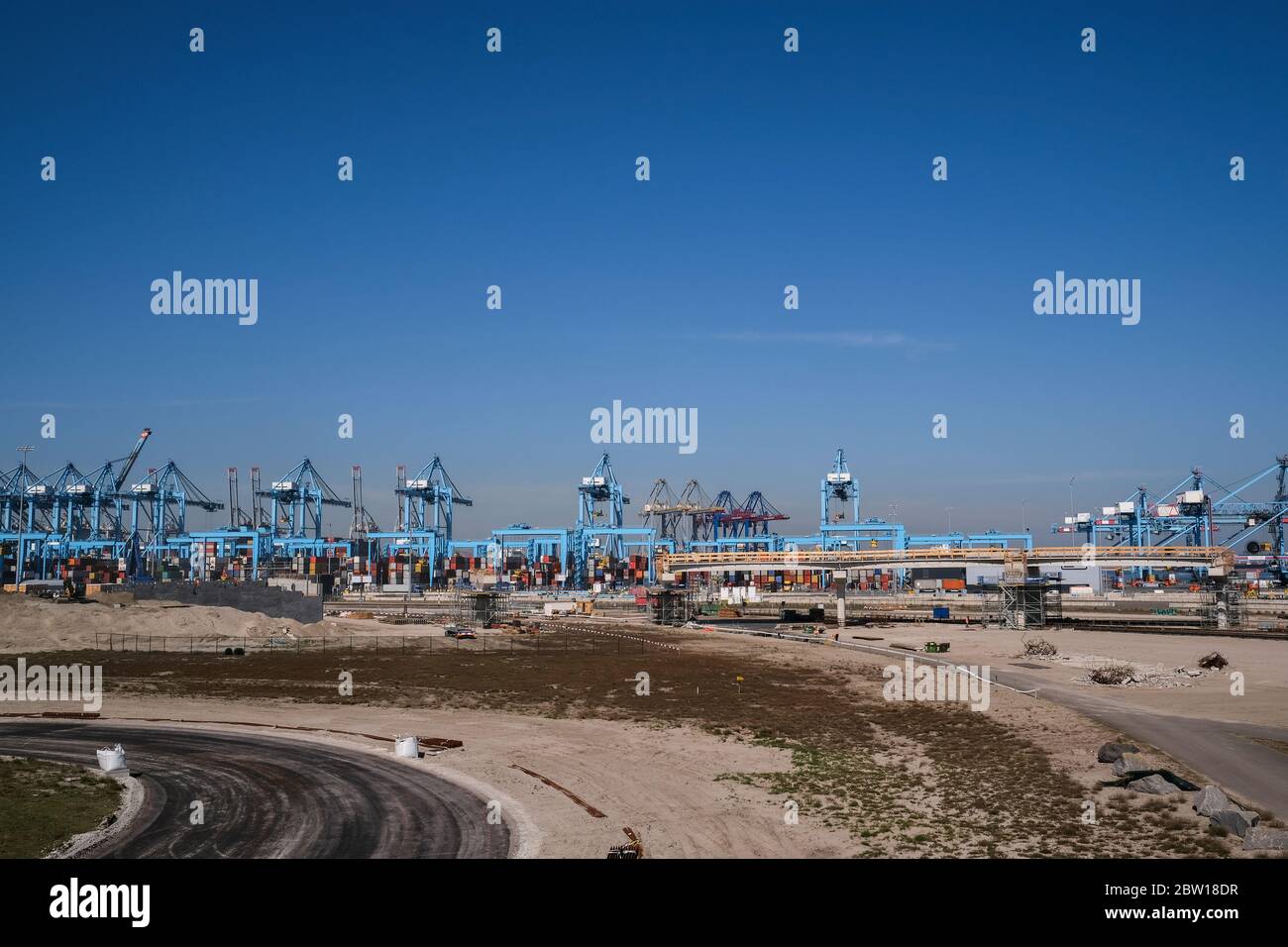 Rotterdam port maasvlakte aerial hi-res stock photography and images ...