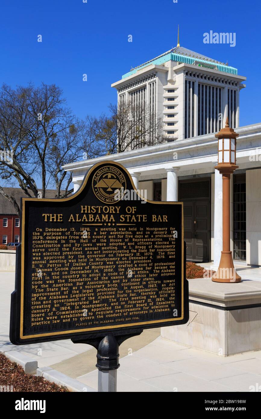 Alabama State Bar Association, Dexter Avenue, Montgomery, Alabama, USA