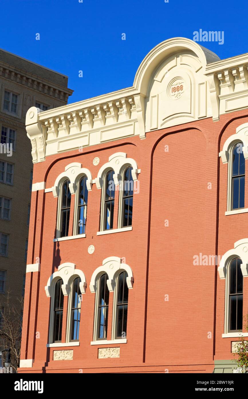 Historic building, Commerce Street, Montgomery, Alabama, USA Stock