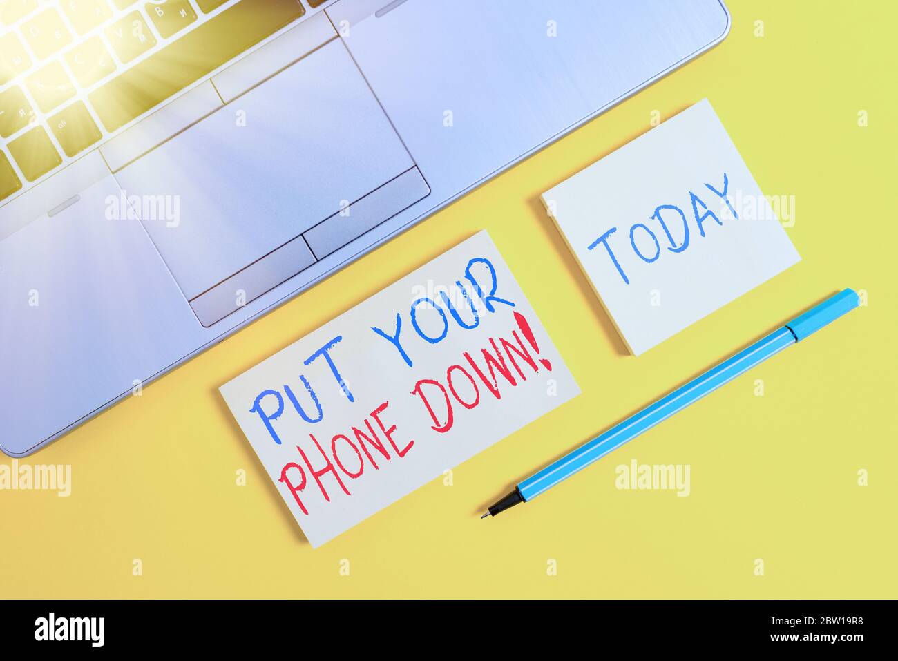 Text sign showing Put Your Phone Down. Business photo text end ...