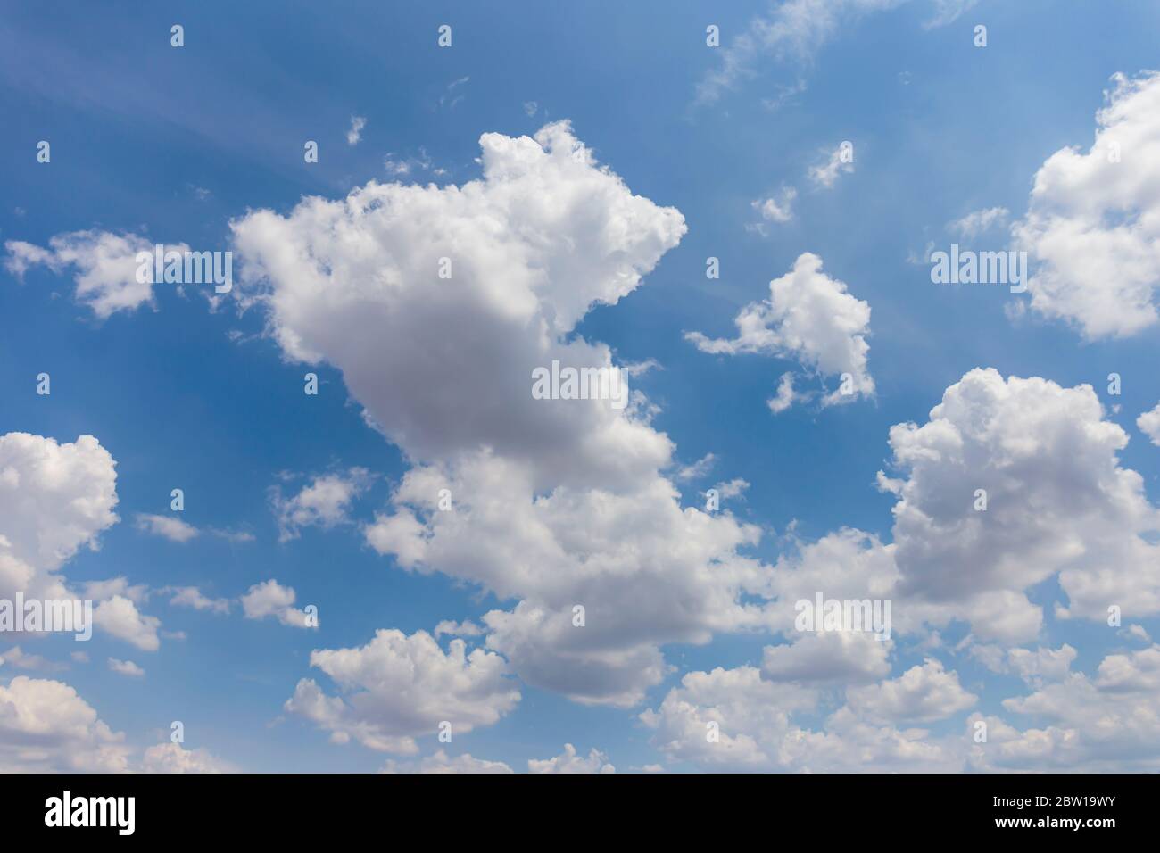 Blue sky background with clouds' natural background Stock Photo - Alamy