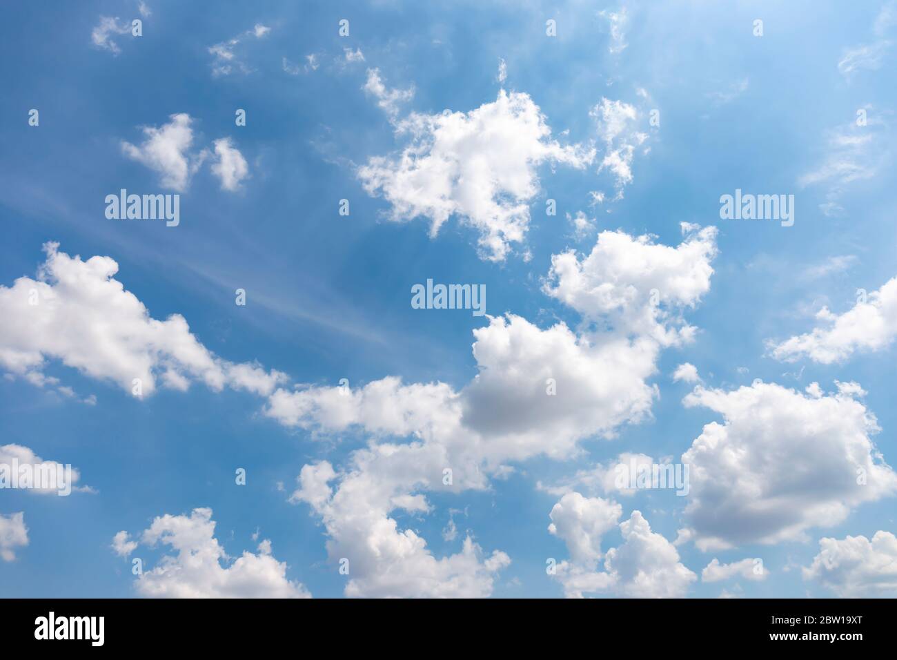 Blue sky background with clouds' natural background Stock Photo - Alamy
