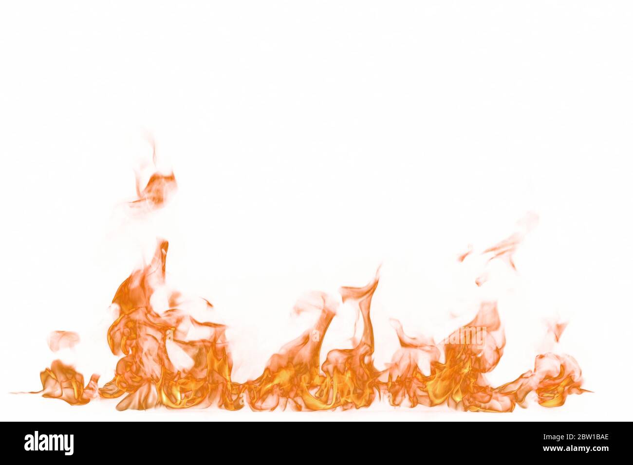 Fire flames isolated on white background Stock Photo - Alamy