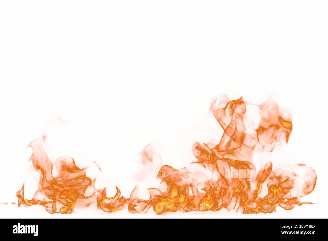 Fire flames isolated on white background Stock Photo - Alamy