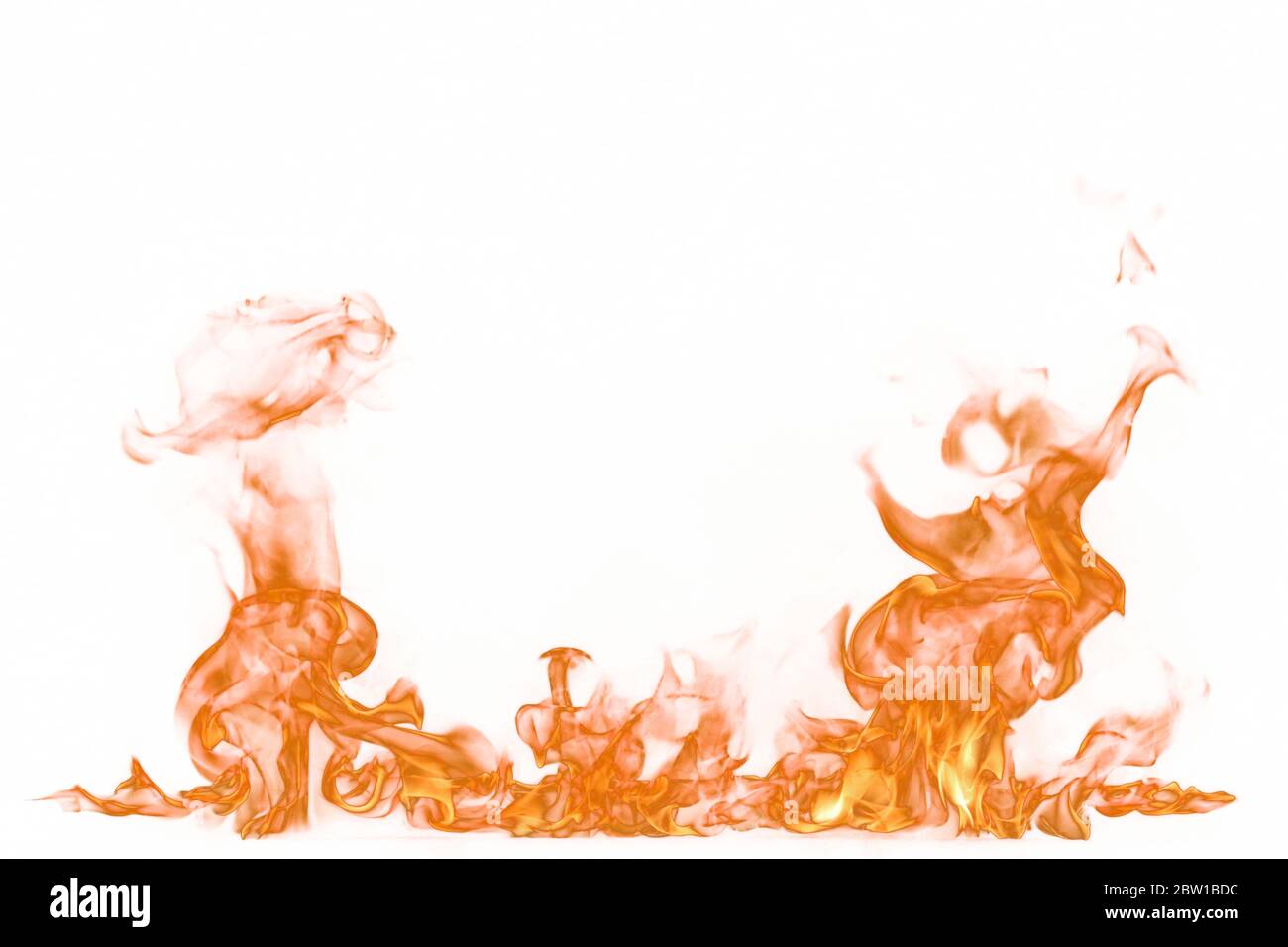 Fire flames isolated on white background Stock Photo - Alamy