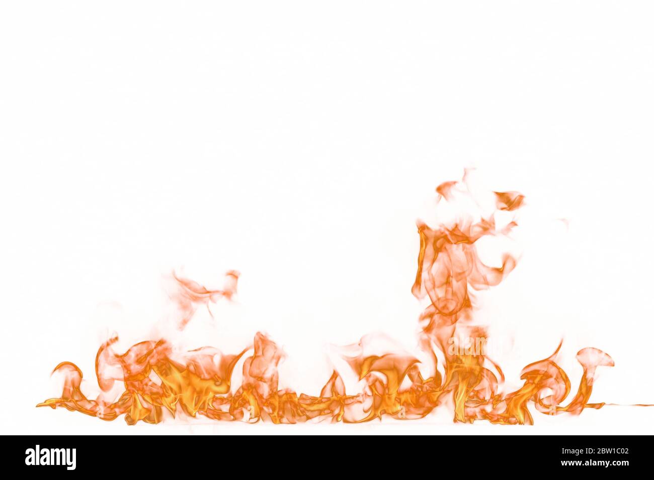 Fire flames isolated on white background Stock Photo - Alamy