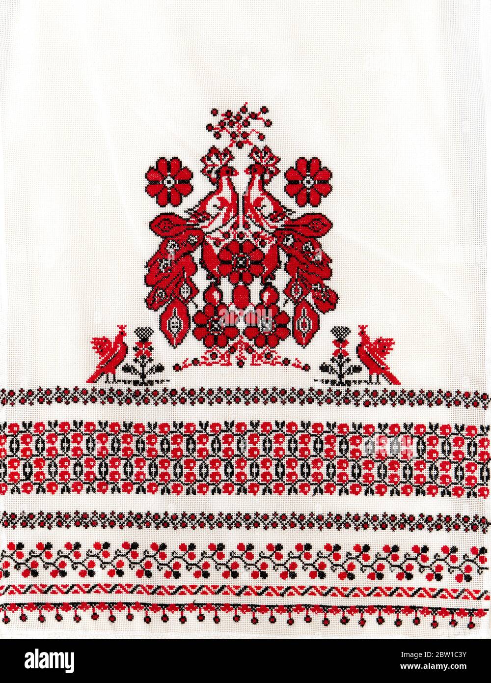 Ukrainian embroidery, folk arts and crafts Stock Photo
