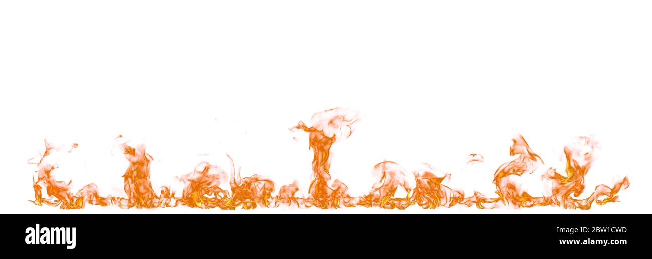 Fire flames isolated on white background Stock Photo - Alamy