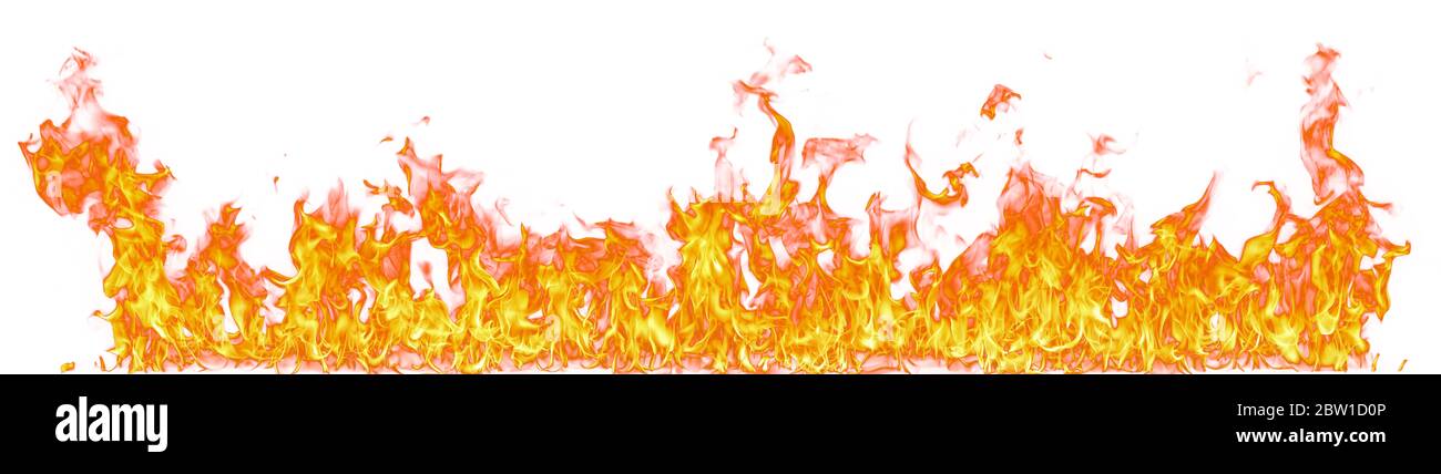 Fire flames isolated on white background Stock Photo - Alamy