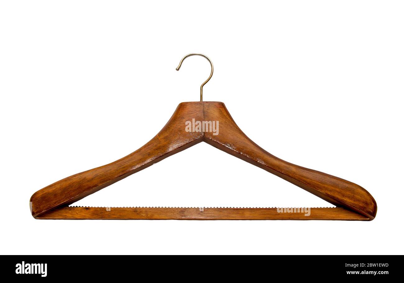 Coat hanger isolated over white background Stock Photo