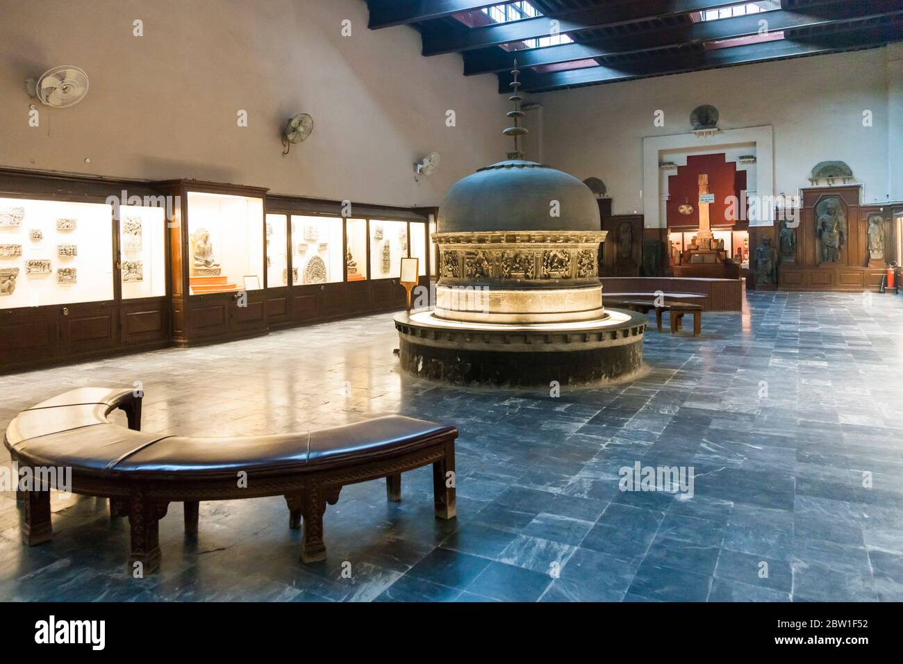Exhibition hall of Lahore Museum, British colonial period, Lahore, Punjab Province, Pakistan, South Asia, Asia Stock Photo