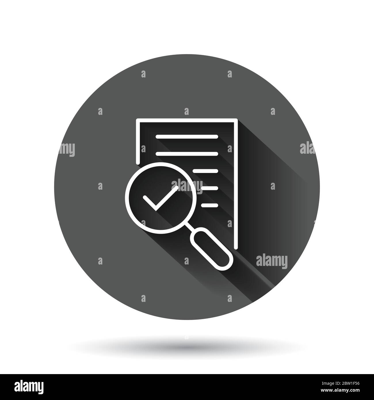 Financial statement icon in flat style. Result vector illustration on ...