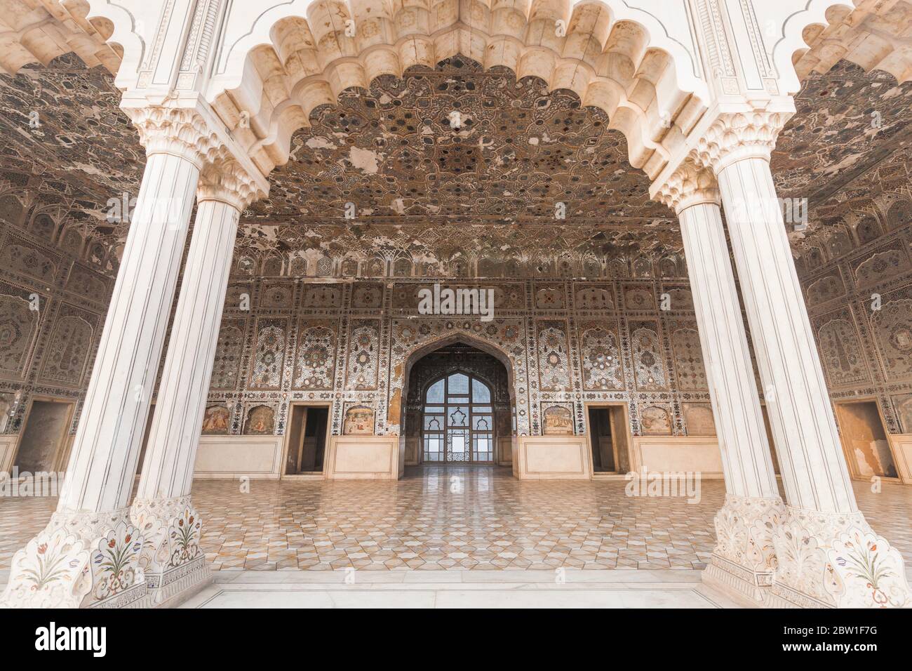 Palace area of Lahore Fort, Citadel of Mughal Empire, Islamic and Hindu architecture,  Lahore, Punjab Province, Pakistan, South Asia, Asia Stock Photo