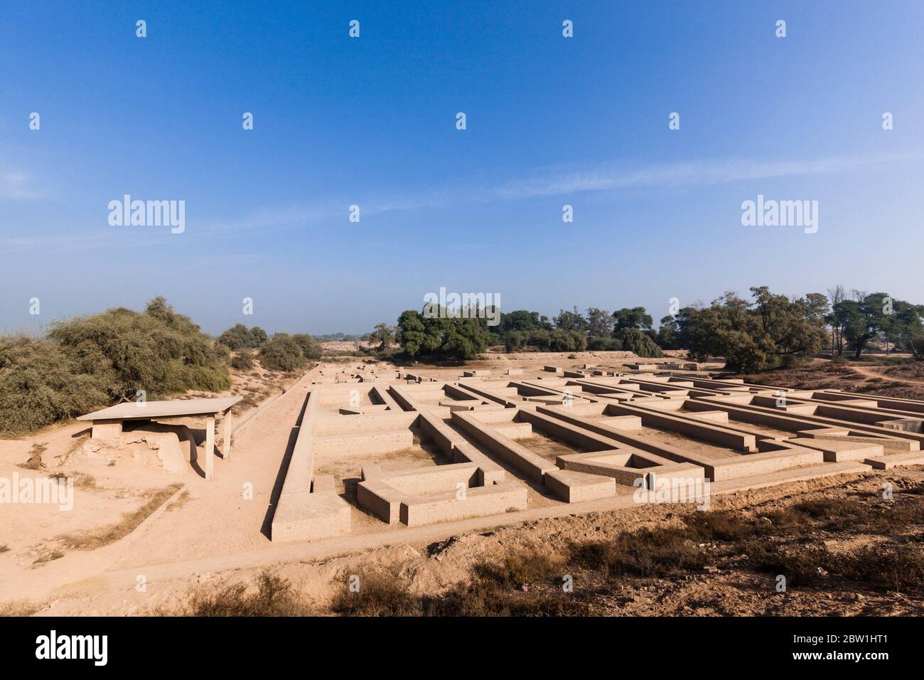 Archaeological site of Harappa, Harappan Civilisation, Indus Valley Civilisation, Sahiwal District, Punjab Province, Pakistan, South Asia, Asia Stock Photo