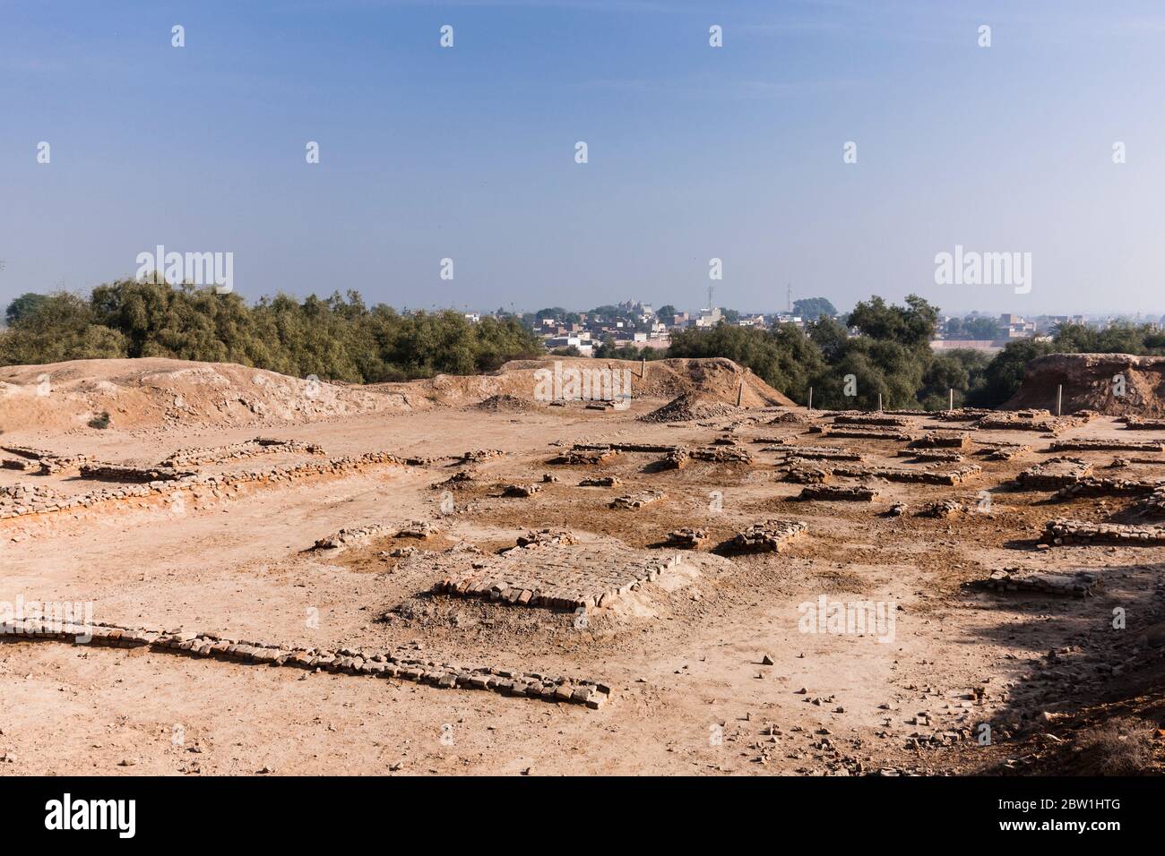 Archaeological site of Harappa, Harappan Civilisation, Indus Valley Civilisation, Sahiwal District, Punjab Province, Pakistan, South Asia, Asia Stock Photo