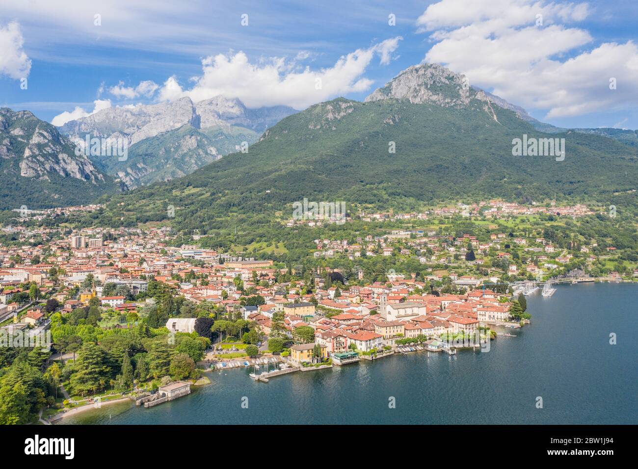 Village of Mandello del Lario, Lake Como. Italy Stock Photo