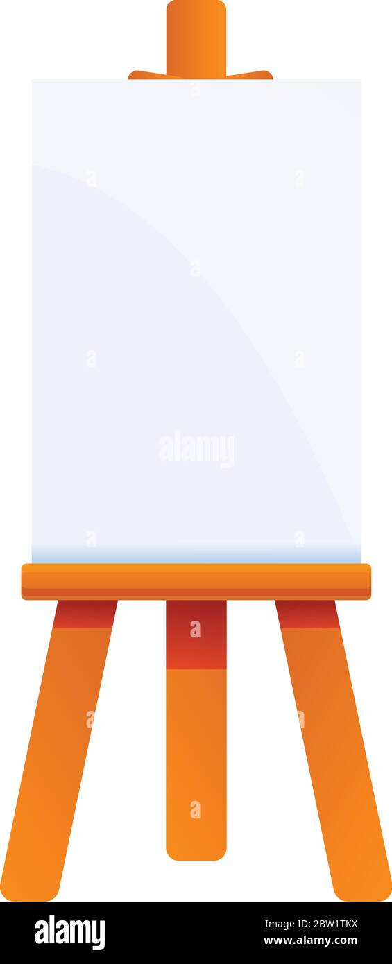 Free Vector  Canvas stand on white background