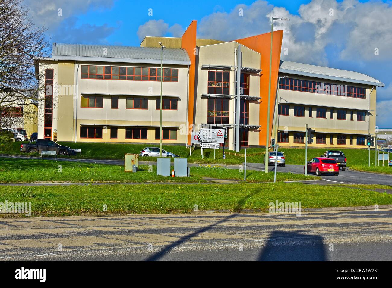 This modern office block is occupied by CGI at Hughes Park, Waterton on
