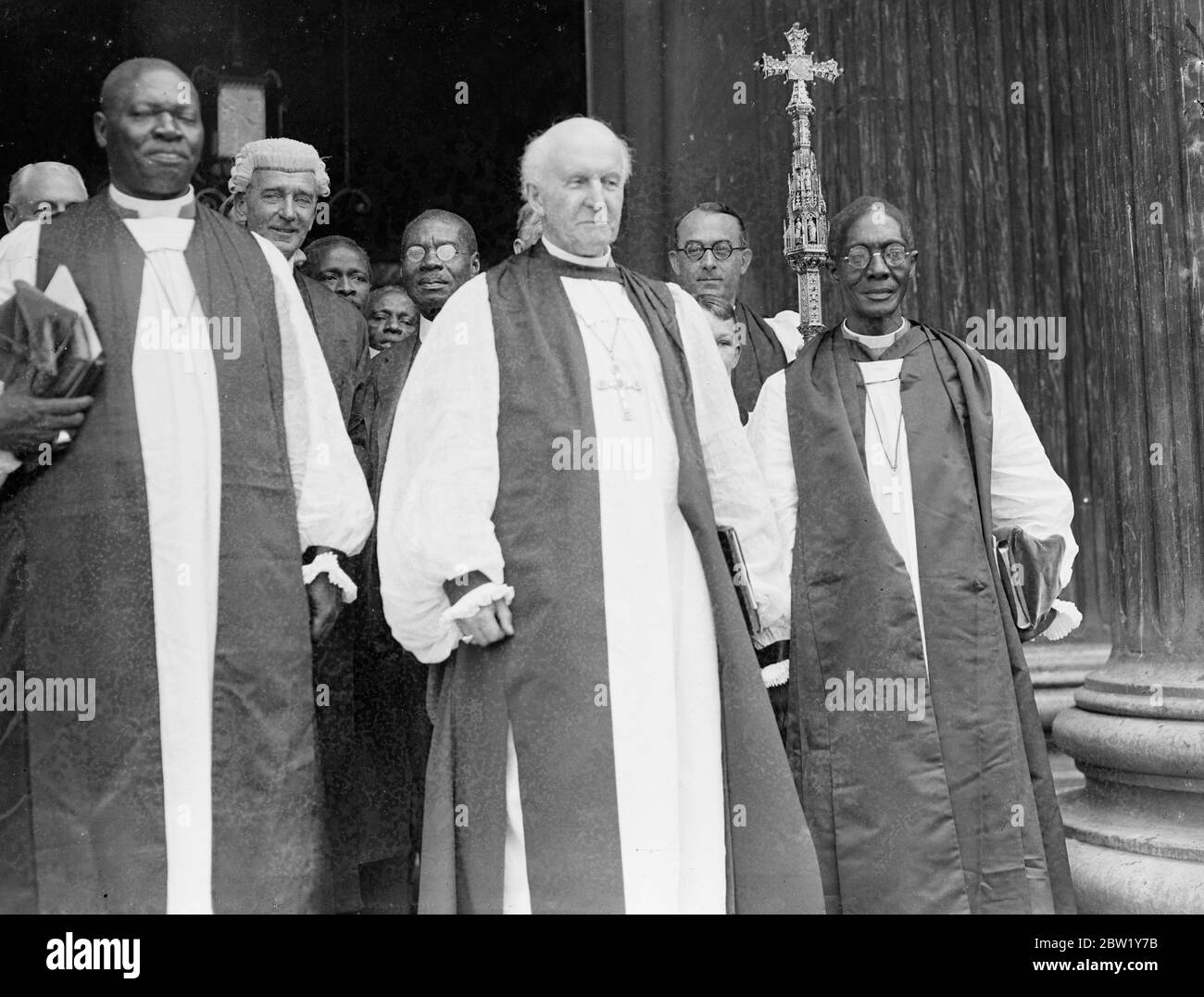 Original Caption African Bishops Consecrated By The Archbishop Of Canterbury At St Paul S Two African Bishops Consecrated As Bishops By The Archbishop Of Canterbury Dr Cosmo Gordon Lang In St Paul S Cathedral